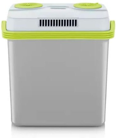Severin TKB 2925 Thermoelektrische Kühlbox mit 25 l Fassungsvermögen, Grau/Grün/Weiß, B: 44,5 cm, T: 32,0 cm, H: 45,0 cm - Bild 1