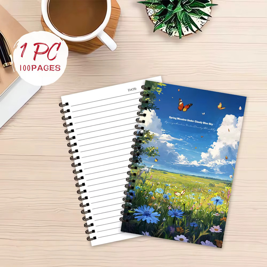 Spring Meadow Notizbuch mit linierte Seiten und Softcover in Multicolour für Damen und Herren - Bild 3