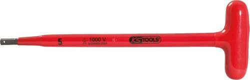 KS Tools T-Griff-Innensechskant-Stiftschlüssel mit Schutzisolierung, rot, Chrome Vanadium, 4 x 200 mm - Bild 1