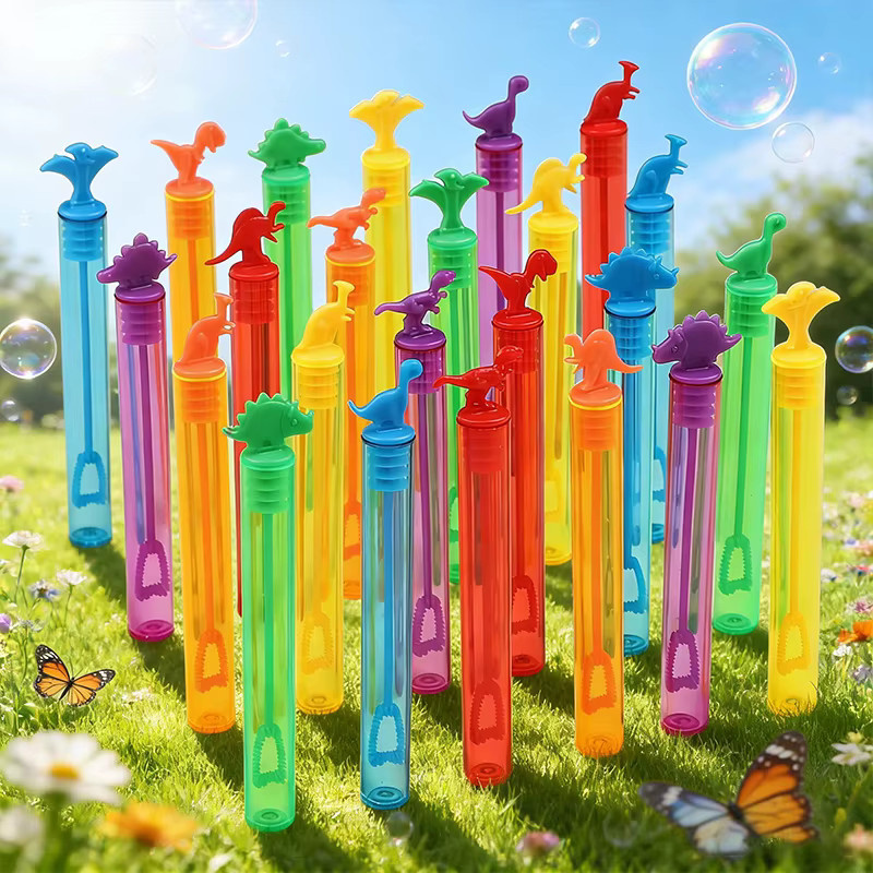 ZQNYCY Dinosaurier Seifenblasenröhrchen, Nachfüllpack, Bunt / Mehrfarbig - Bild 2