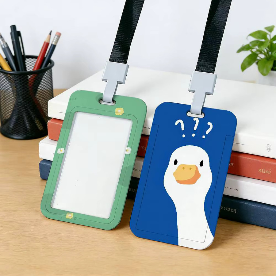 Cartoon Entchen Kartenhalter und Lanyard für Mitarbeiterausweise und Namensschilder aus Kunststoff - Bild 2