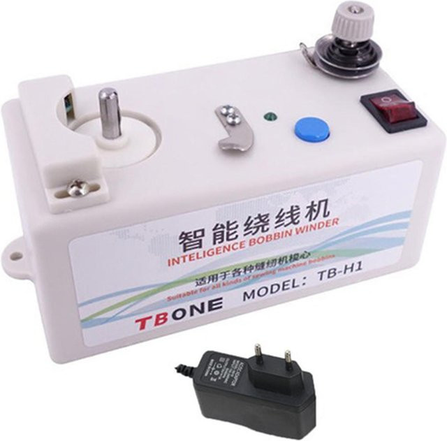 Homyl Automatischer elektrischer Spulenwickler für Nähmaschinen in Weiß - Bild 1