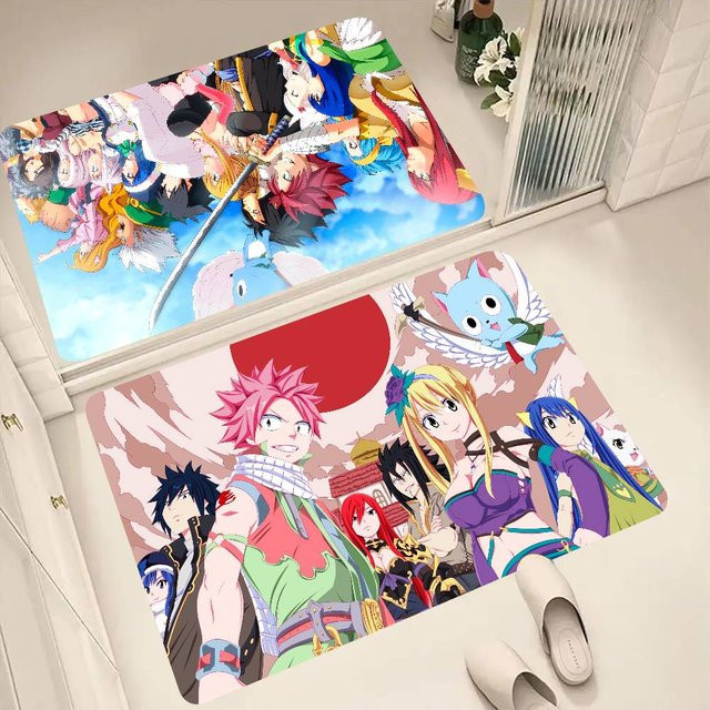 Rutschfeste Anime Fairy Tail Bodenmatte in Mehrfarben für Wohnzimmer, Küche oder Badezimmer - Bild 1