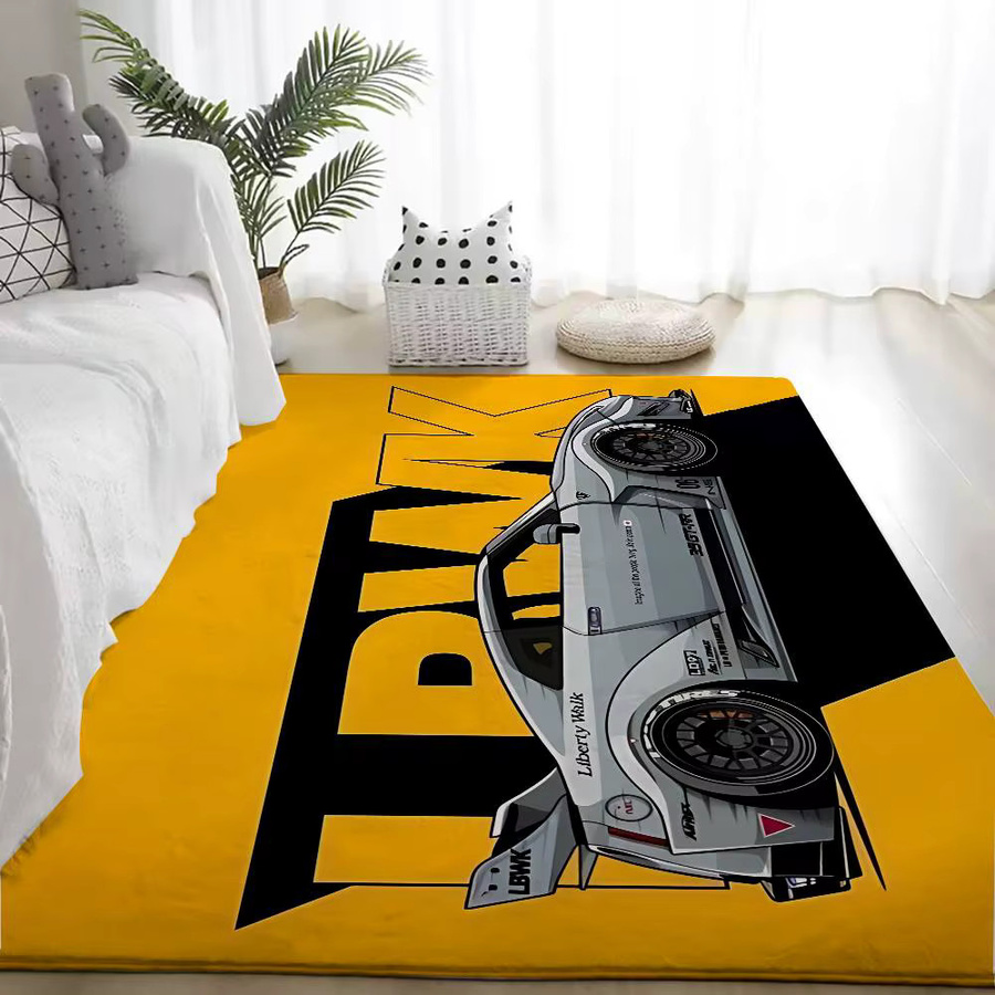Anti-Rutsch Fußmatte mit Fahrzeug-Grafik von 52TOYS in Gelb, B/T: 60 x 40 cm - Bild 5