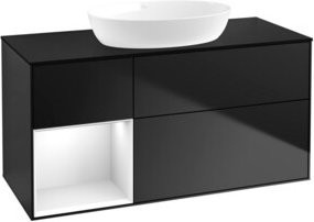 V&B Waschtischunterschrank Finion in Weiß lackiert, Breite: 120 cm, Tiefe: 50,1 cm, Höhe: 50,1 cm - Bild 1