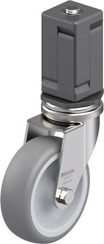Blickle Edelstahl-Apparate-Lenkrolle LRXA-TPA 75G-EXV07 in Silber, Rad-Durchmesser: 75 mm, Tragfähigkeit: 75 kg - Bild 1