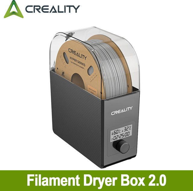 Creality 3D-Filament-Trocknerbox 2.0 Upgrade in Schwarz mit Echtzeit-Feuchtigkeitsüberwachung für FDM 3D-Drucker - Bild 1