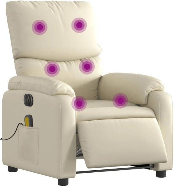 vidaXL Massagesessel Elektrisch Beige Kunstleder Modell 2 - Bild 1