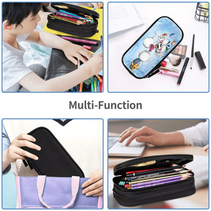 Diddl Federmäppchen doppellagig als Schreibwaren-Organizer für die Schule - Bild 6