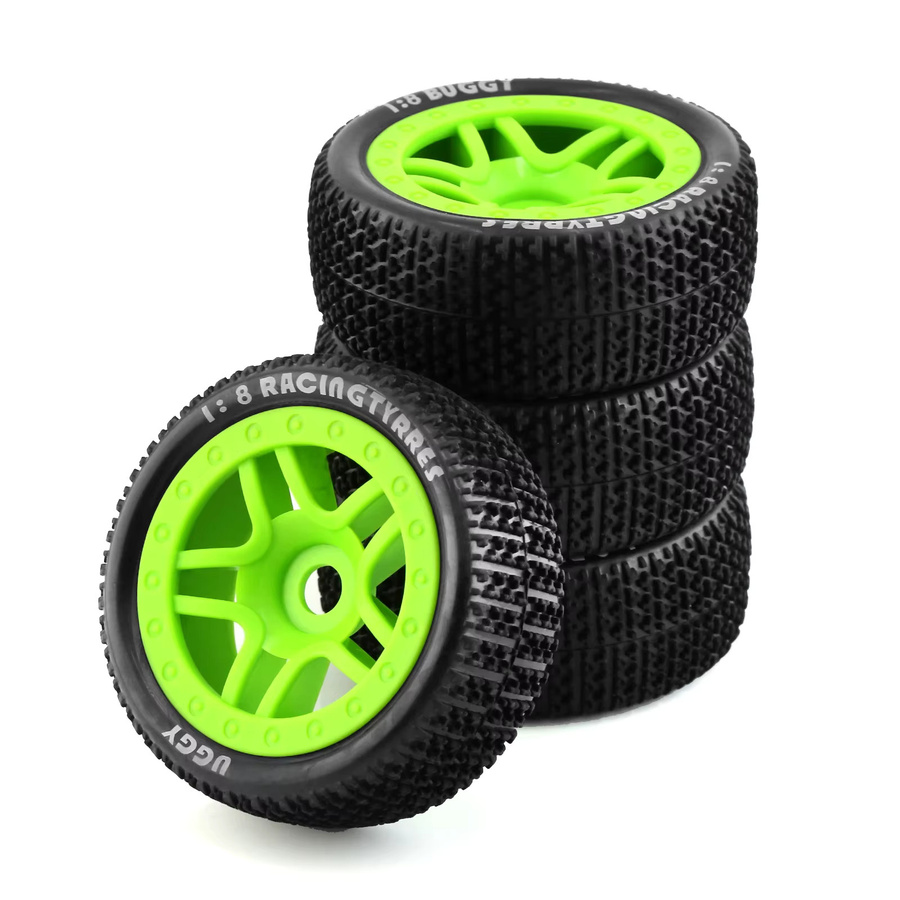 RS Nitro Offroad Buggy Reifen Felgen, 4-teiliges Set, 1/8, 17mm Hex - Bild 4