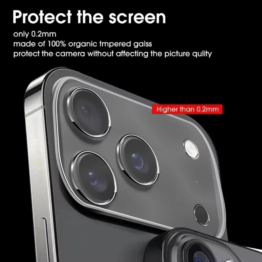 Kameraobjektivschutz aus gehärtetem Glas für iPhone 17 Pro Max in Transparent - Bild 3