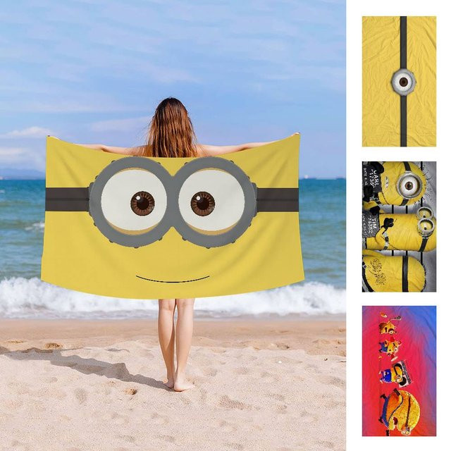 Potdemiel Mikrofaser-Strandtuch Classic Movie M-Minion in Gelb - Bild 1