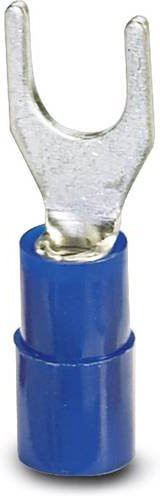 Phoenix Contact Gabelkabelschuh Teilisoliert Blau 1.50 mm² bis 2.50 mm² Loch-Ø 4.3 mm 100 Stück - Bild 1