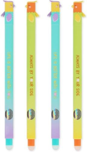Fable Theory Radierbares Gelstift-Set mit Thermotinte, 4 Stück in Türkis, Orange und Multicolour - Bild 1