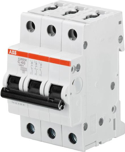 ABB Leitungsschutzschalter S203M-C32 3-polig C-Charakteristik 32A 10kA - Bild 1