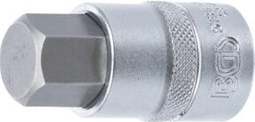 BGS Bit-Einsatz 5184 in Silber mit 12,5 mm (1/2") Innenvierkant-Antrieb und 19 mm Innensechskant - Bild 1