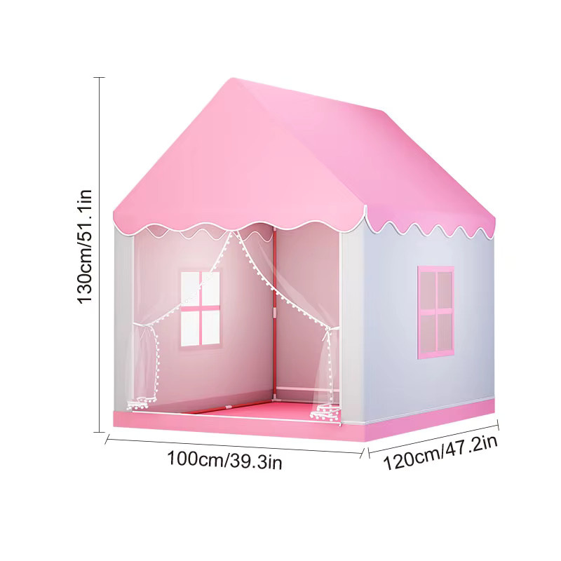 RonHam Prinzessinnen-Märchenschloss-Zelt, Spielhaus, Blau, Rosa / Pink - Bild 2
