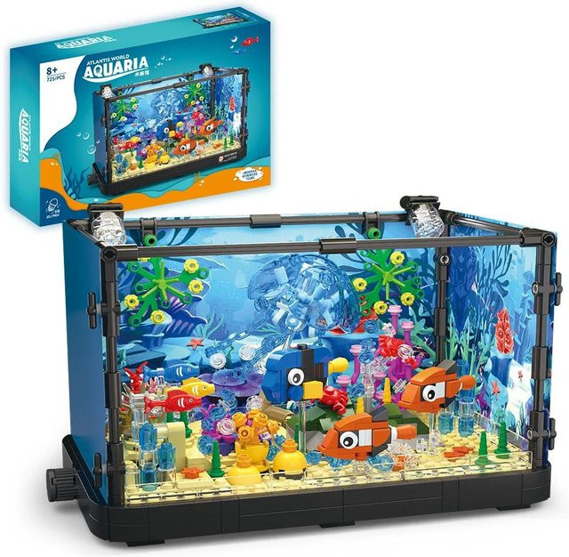 Fashnics Fischtank-Bausteinset Aquarium, mit Lichtern, ab 6 Jahren - Bild 1