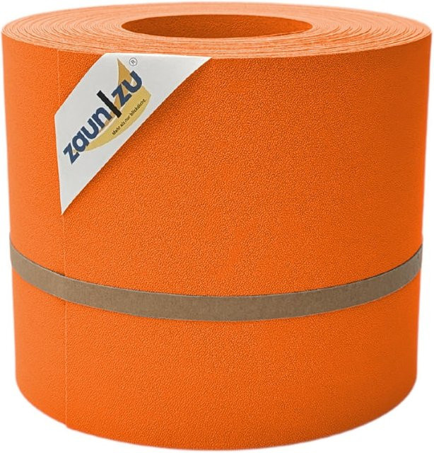 zaun zu Sichtschutzstreifen Premium für Doppelstabmatten Zaunblende in Orange, 26m - Bild 1