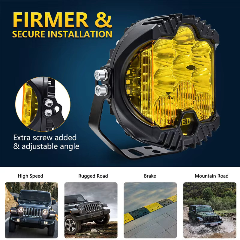 QIDEWIN LED Sport-Arbeitsleuchten Zusatzbeleuchtung für Lada Offroad 4X4 und Jeep in Weiß - Bild 3