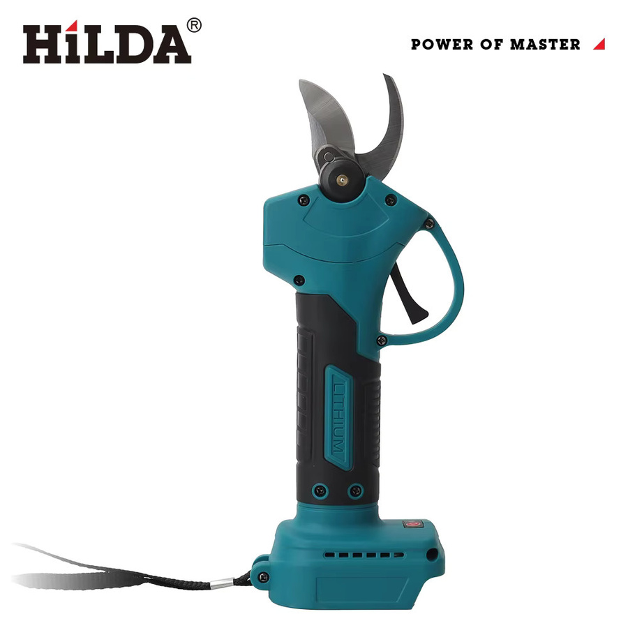 HILDA Bürstenlose elektrische Gartenschere in Turquoise mit Akku für Obstbäume und Äste - Bild 6