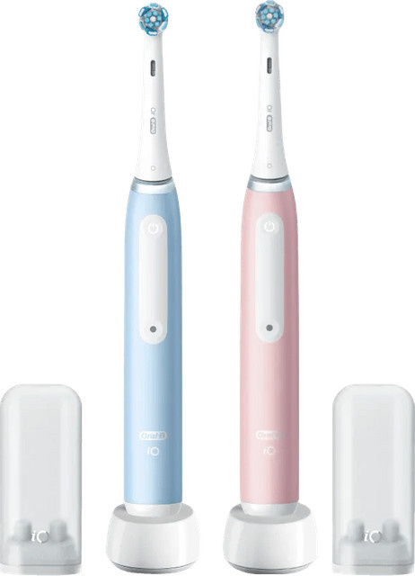 Oral-B iO 3N elektrische Zahnbürste Doppelpack in Blau und Rosa - Bild 1