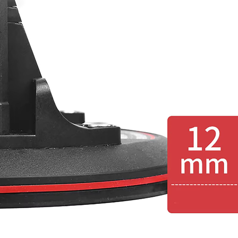 Elektrischer Vakuum-Saugnapf für Glas und Fliesen in Schwarz, Durchmesser: 20,3 cm, 220 kg Tragfähigkeit - Bild 6