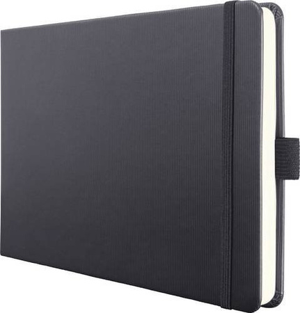 Sigel CO201 Notizbuch blanko Hardcover Schwarz DIN A5 mit 66 Blättern
