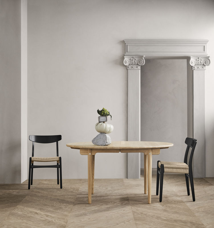 Carl Hansen & Søn CH337 Esstisch aus Massivholz in Braun, ausziehbar, skandinavisches Design - Bild 2