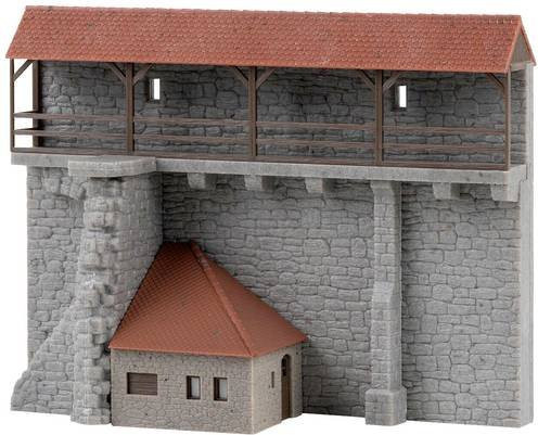 Faller Altstadtmauer mit Anbau, H0, 1:87, Grau - Bild 1