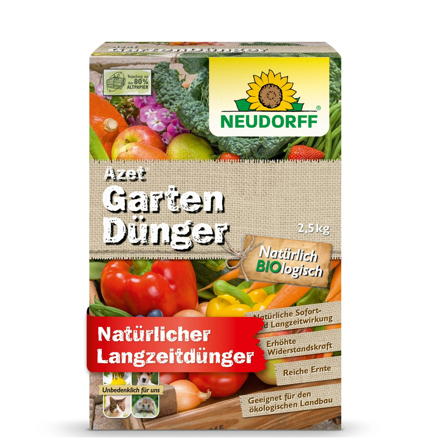 Neudorff Azet Gartendünger Slow-Release für Freiland und Garten, 2,5 kg - Bild 2