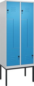 C+P Z-Spind Classic PLUS Gestell mit 4 Fächern und Sicherheits-Drehriegel Verschluss 7035/5012, Höhe: 212 cm, Breite: 80 cm, Tiefe: 50 cm - Bild 1