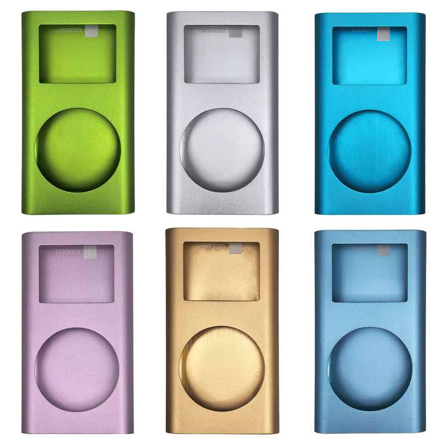 Apple iPod Mini Ersatzgehäuse aus Metall mit Linsenfenster für 1. und 2. Generation in Grau und Multicolour - Bild 2