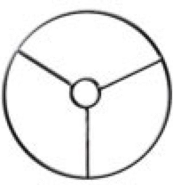 Lampenschirmgestell Kreis mit Ring von Graine créative in Weiß, Durchmesser: 15 cm - Bild 1