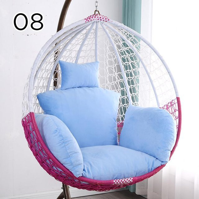S-Pillow Kissenbezug aus Baumwolle für Hängeschaukel und Gartenliege in Blau - Bild 1