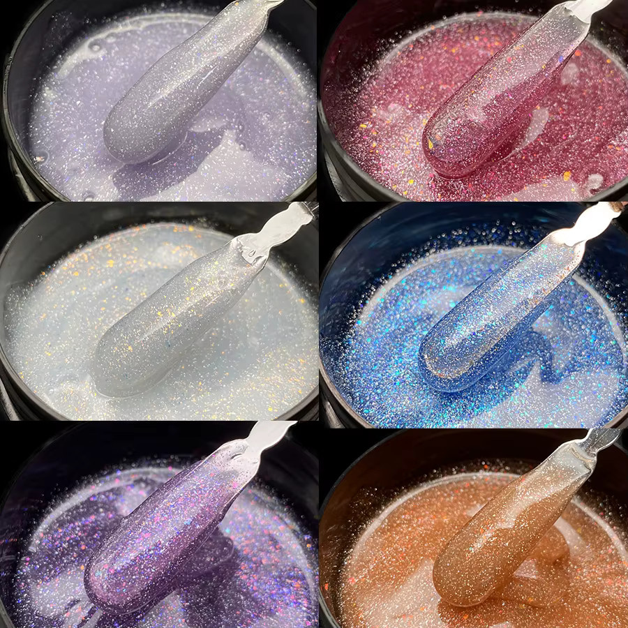 Jillnails Builder-Nagelgel Glitter Rust, 100 g, schimmernd - Bild 2