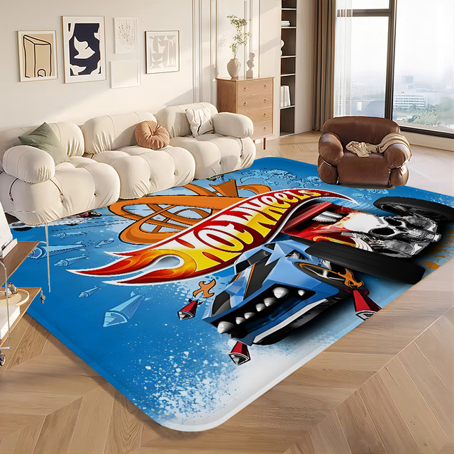 Hot Wheels Küchenmatte im nordischen Stil, rutschfeste Fußmatte mit Grafikdesign, B/B/H: 60,0 x 40,0 cm - Bild 1