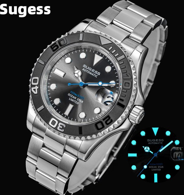 Sugess Armbanduhr, Automatik, Edelstahl, Herren, 10 ATM - Bild 1