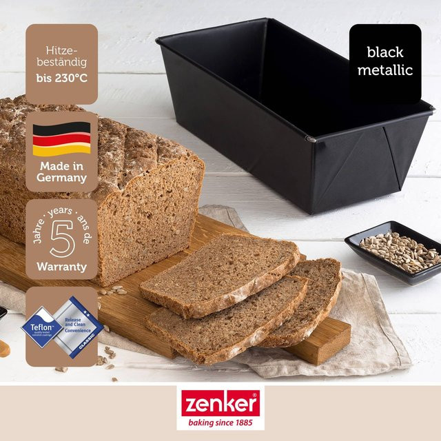 Zenker Brotbackform Black Metallic, rechteckig, beschichtet, B: 31 cm - Bild 1