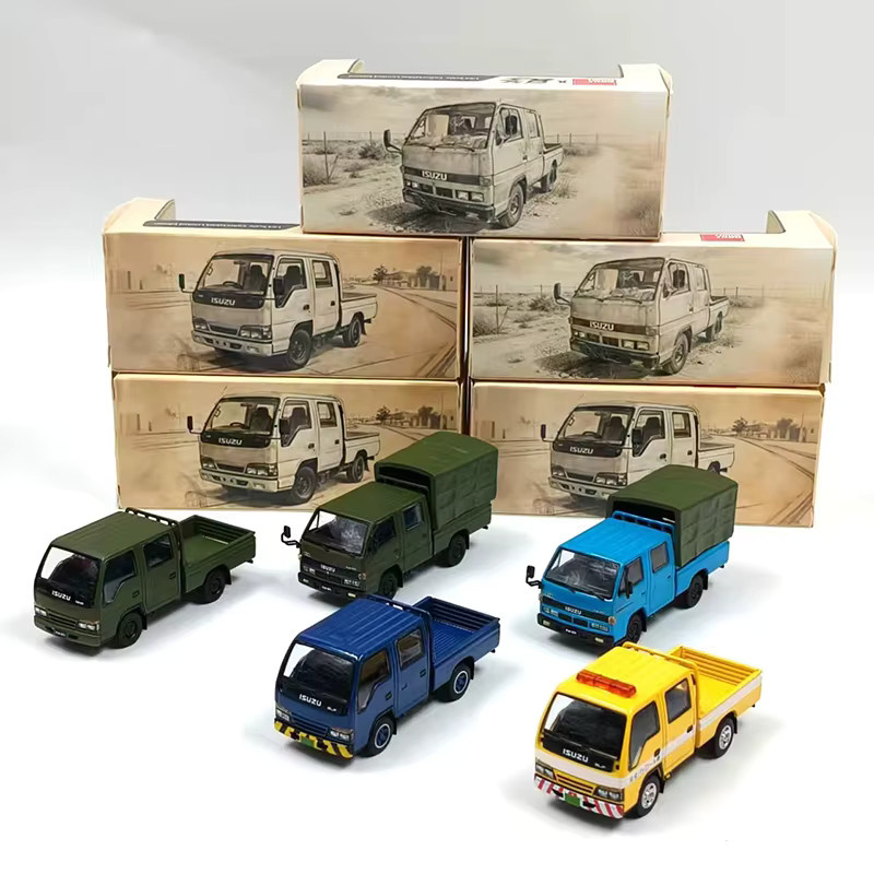 WELLY ISUZU Leicht-LKW ELF 250, Modellfahrzeug, 1:64, Metall, Blau - Bild 3