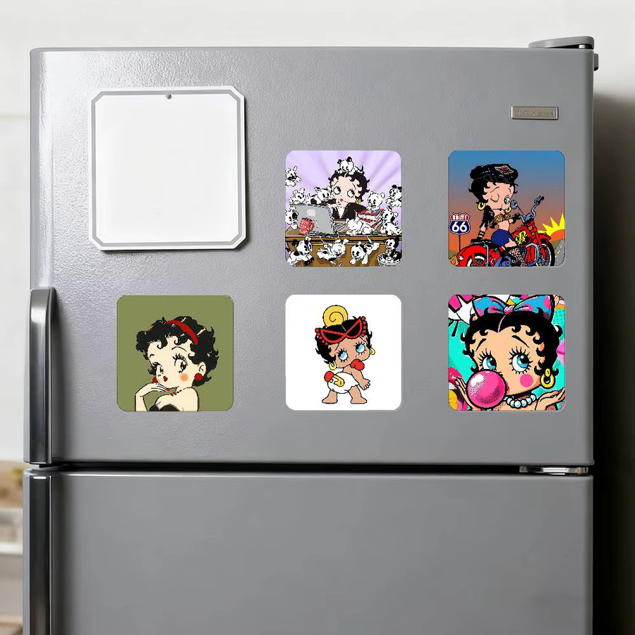 B-BettyS Puppe C-Boop-Es Kühlschrankmagnet, personalisierter kreativer magnetischer Aufkleber in Multicolour - Bild 5