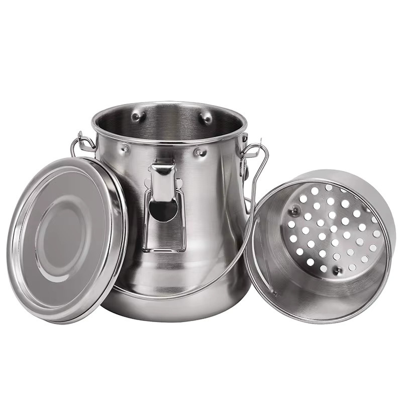 Edelstahl Pinselreiniger und Halter in Silber mit abnehmbarem porösem Filter, luftdichter Pinselwascher für Malbedarf, Größe groß - Bild 2