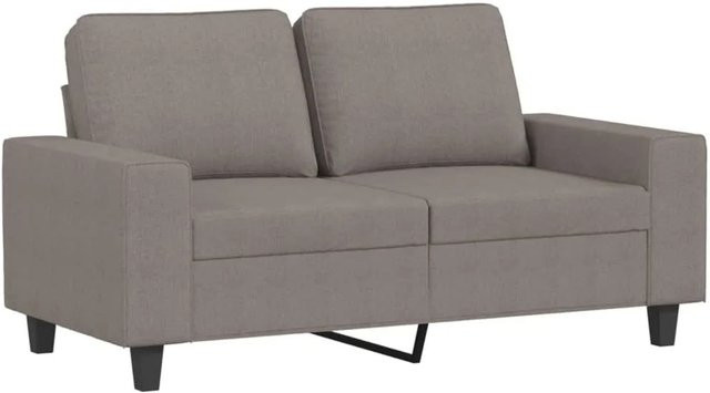 vidaXL 2-Sitzer-Sofa in Beige, modernes Polstersofa mit Stoffbezug und Metallrahmen, Breite: 120 cm, Tiefe: 77 cm, Höhe: 80 cm - Bild 1