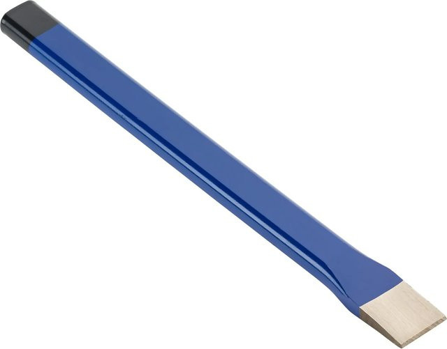 LUX-TOOLS Flachmeißel aus Chrom-Vanadium-Stahl in Blau, Länge: 300 mm - Bild 1