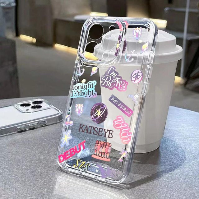 HEISSE KPop KATSEYES Handyhülle für Apple iPhone 17 16 15 14 13 12 11 Pro Max Plus X XR XS Farbe: Transparent - Bild 1