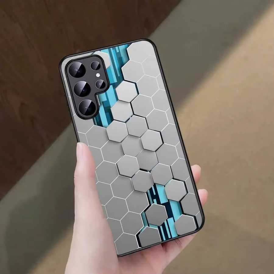Cyberpunk Honeycomb Cube Handyhülle für Samsung Galaxy S25 S24 S23 S22 S21 S20 S10 S9 Plus Lite Ultra FE Note 20 - Bild 2