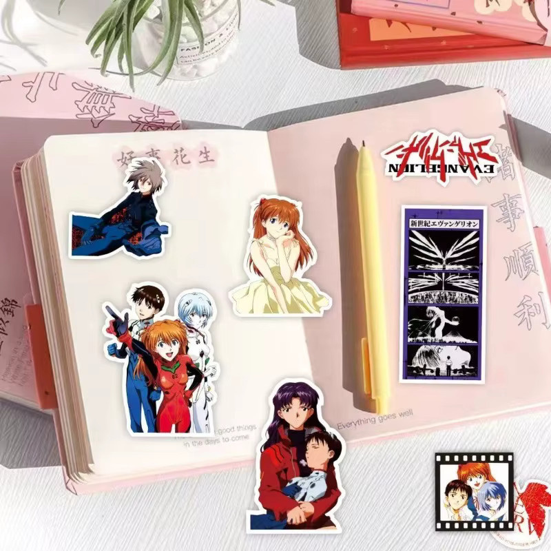 Bandai Evangelion Aufkleber, 50-teiliges Set, Bunt / Mehrfarbig - Bild 4