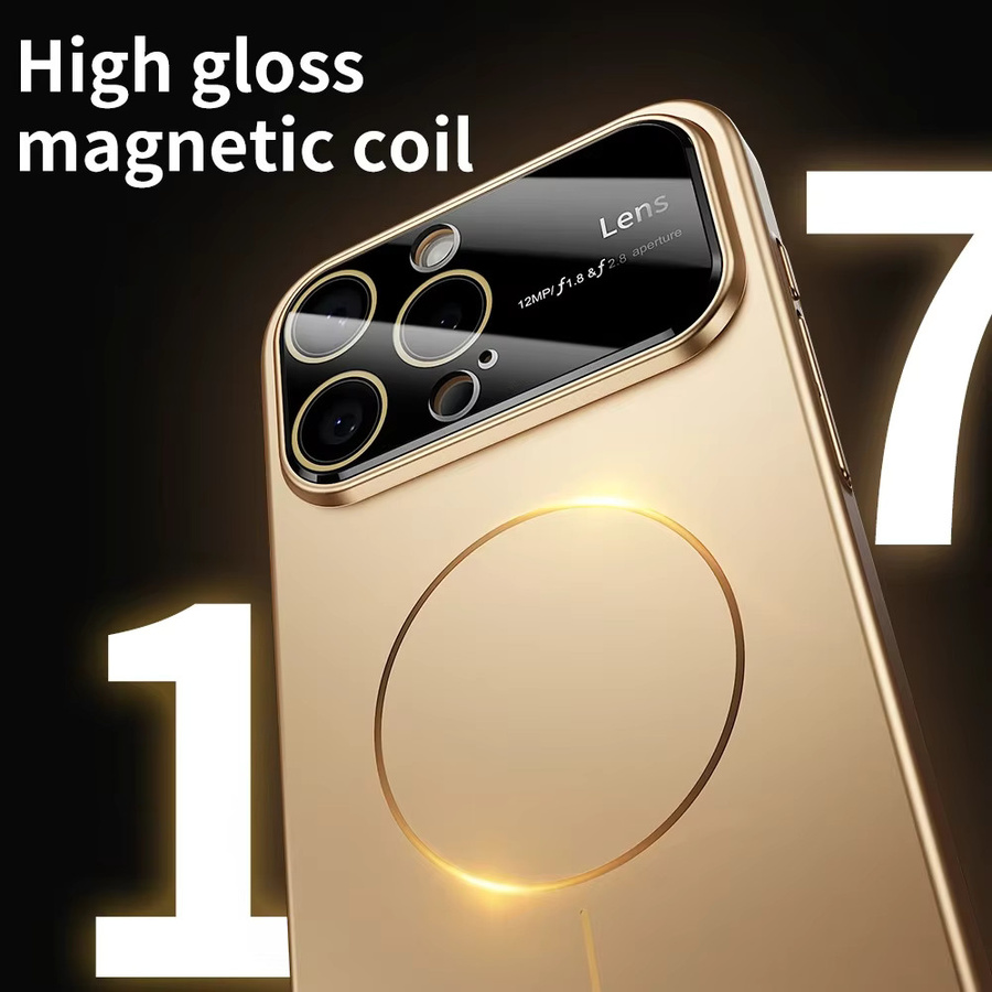 Stoßfeste MagSafe iPhone Hülle aus hartem PC mit Kameraschutz in Weiß für iPhone 17 Pro Max, 16, 15, 14 und 13 Pro Max - Bild 2