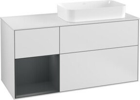 V&B Waschtischunterschrank Finion in Weiß lackiert, Breite: 120 cm, Tiefe: 50,1 cm, Höhe: 50,1 cm - Bild 1