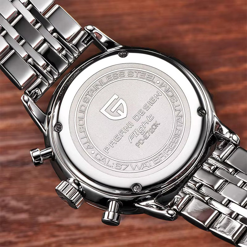 PAGANI DESIGN Chronograph Armbanduhr, Quarz, Edelstahl, Herren - Bild 5
